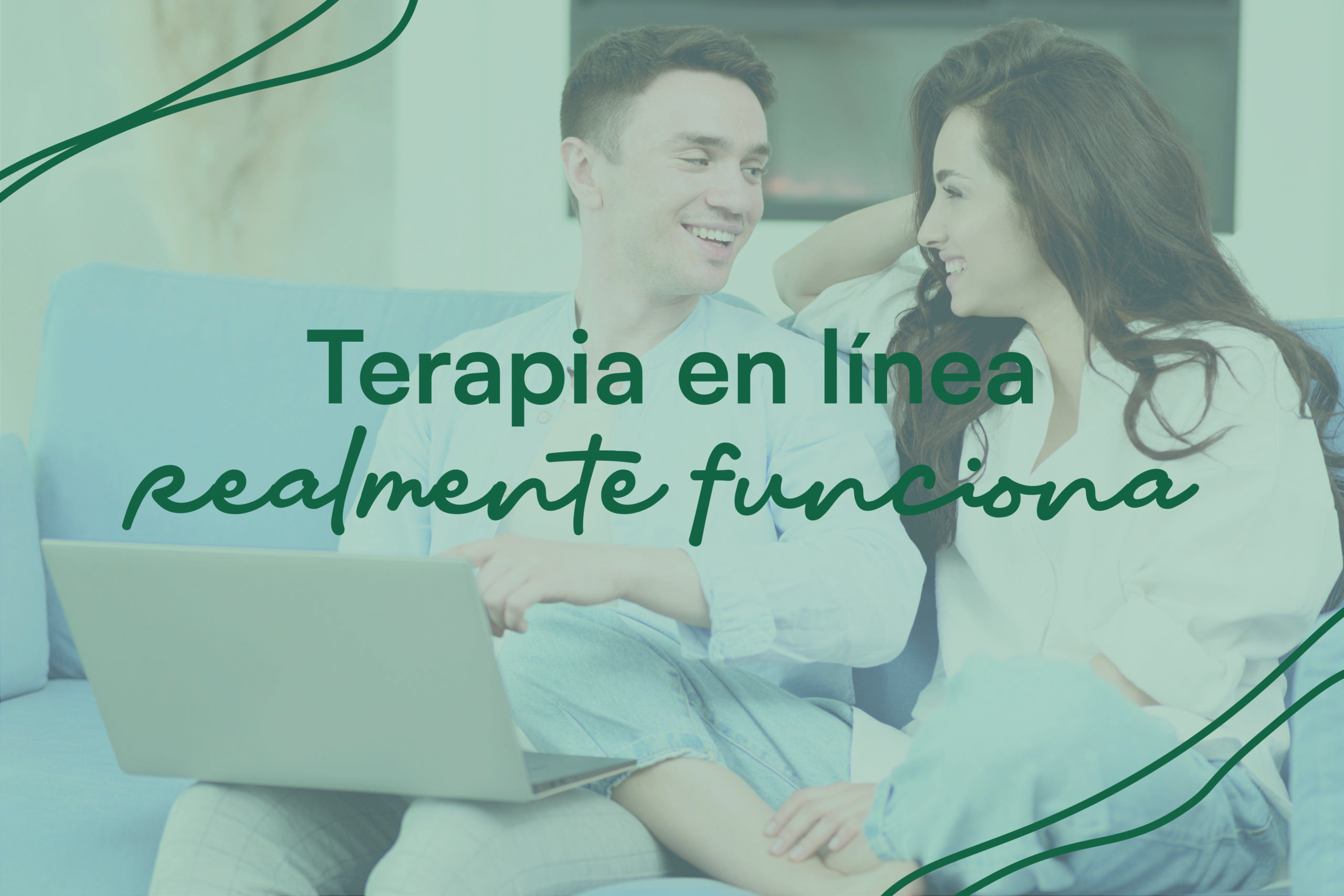 Pareja joven en videollamada con psicólogo online desde casa a través de la plataforma StayWell